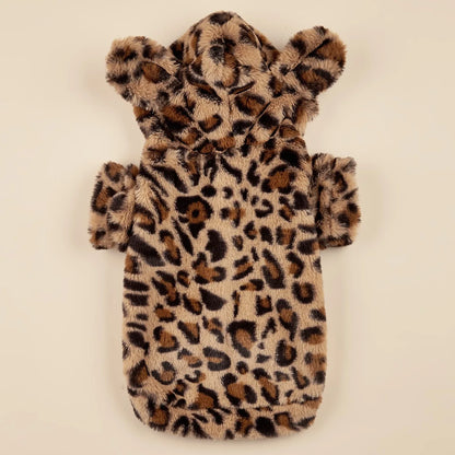 Leopard Dog Hoodie With Ears (5 sizes)