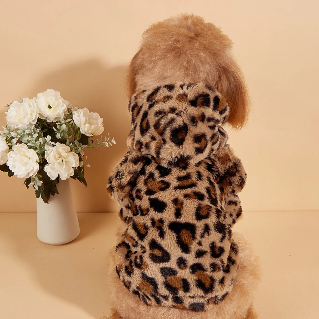 Leopard Dog Hoodie With Ears (5 sizes)