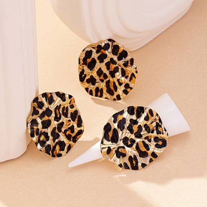 3pcs Set Retro Leopard Print Chic Jewelry