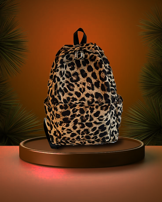 Leopard Print Backpack